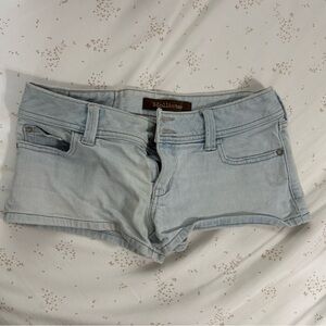 y2k vintage hollister short low rise micro mini shorts denim jean 2000s